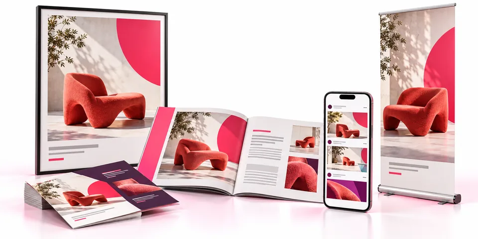 Design & Mediengestaltung: Werbekampagne für Print und Social Media